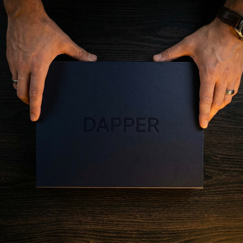 The Discovery Set - Closed DAPPER box held in hands